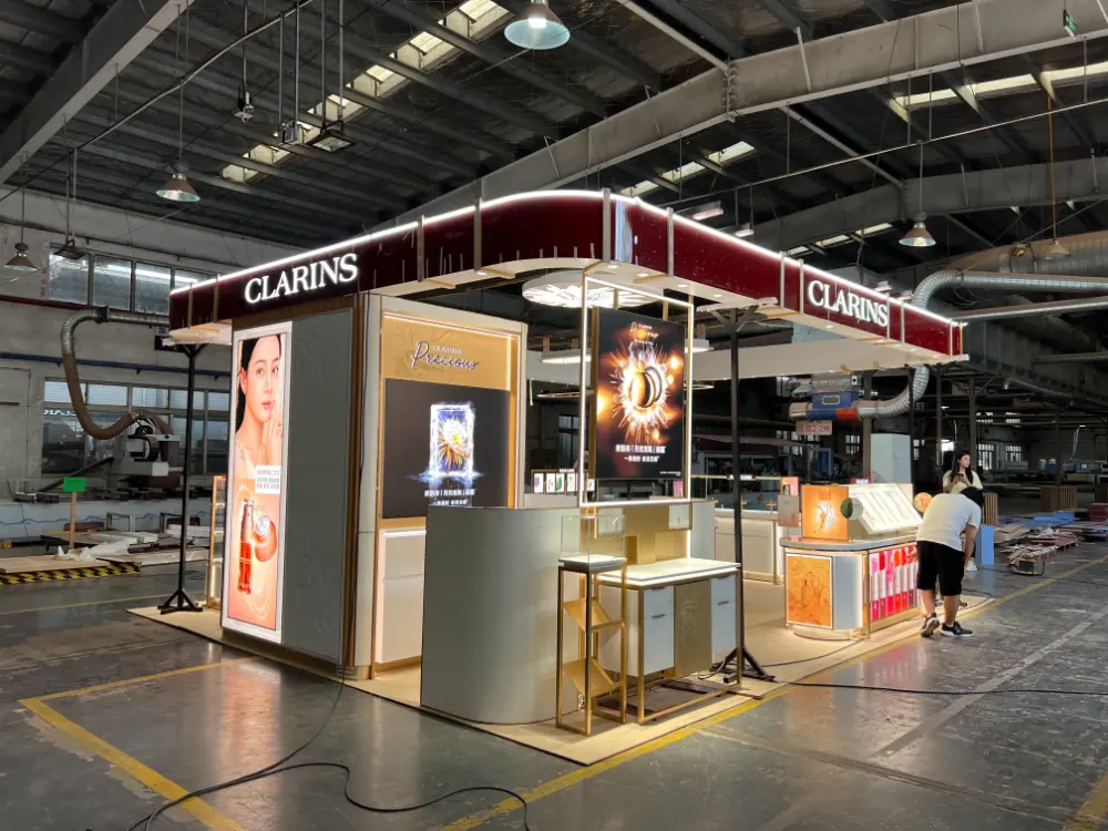 CLARINS Cosmetic Store fixtures Customize -Morshopfitting