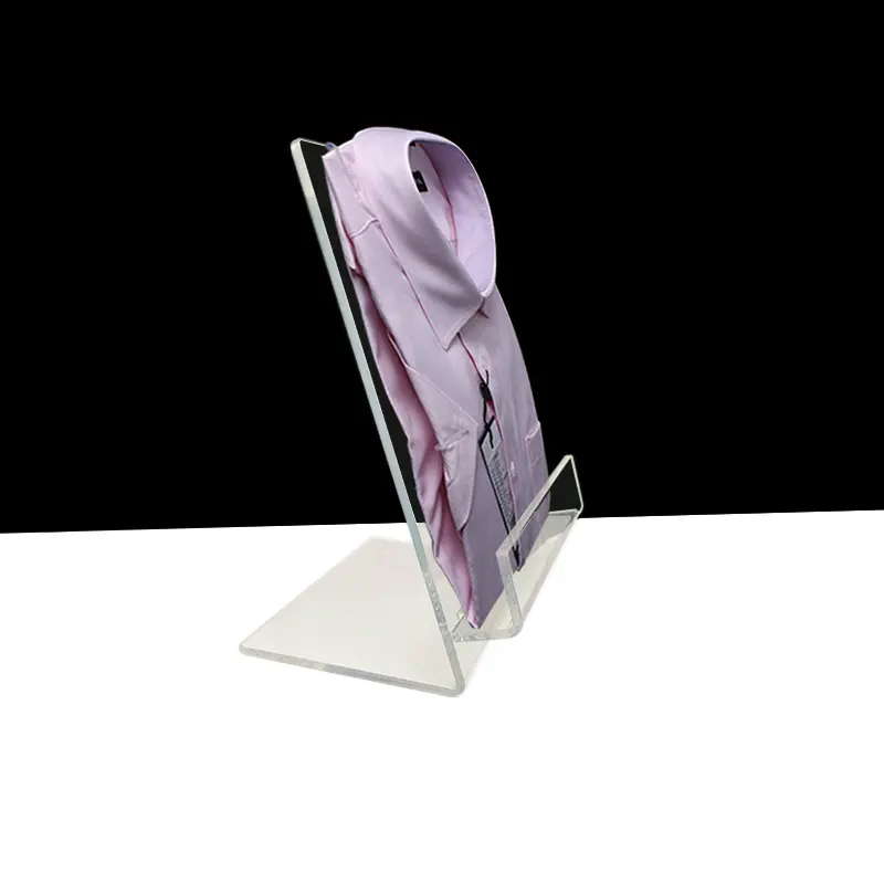 Acrylic shirt display rack for clothing store - Morshopfitting (7)
