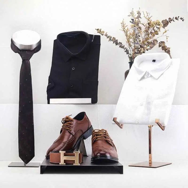 t shirt display rack wholesale retail boutique shop steel garment display rack- Morshopfitting (26)