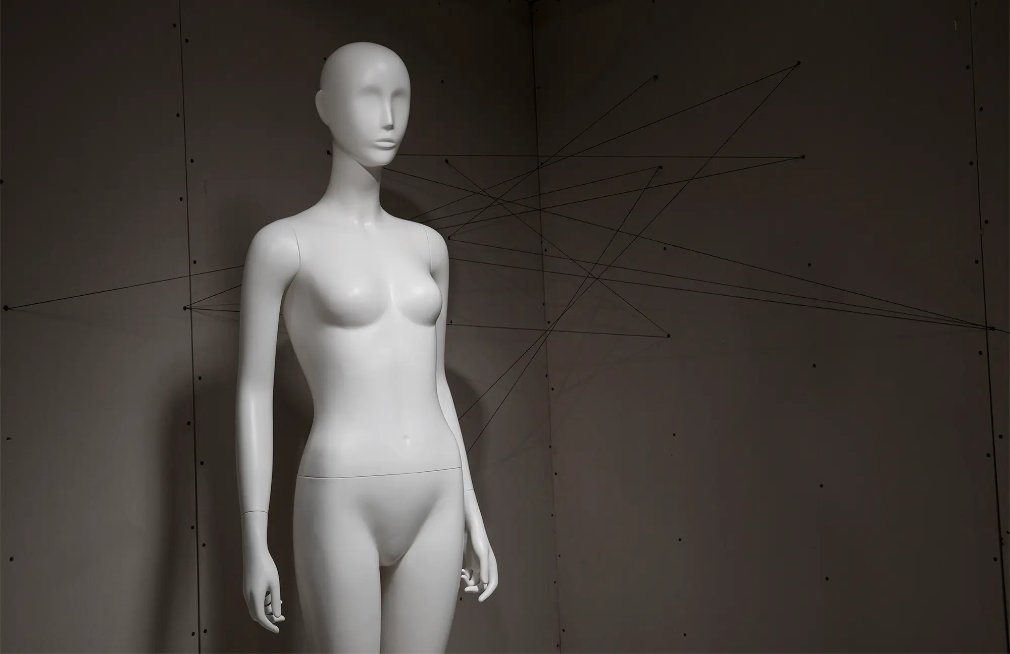 Abstract face standing classic female mannequin combination -Morshopfitting mannequin bulk wholesale factory (7)