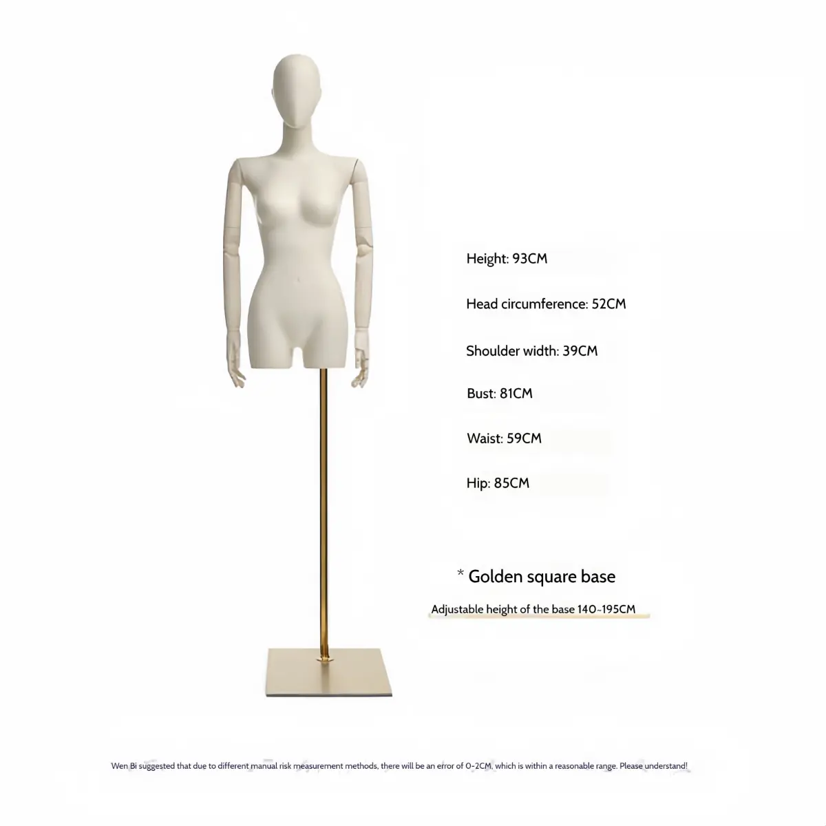 Adjustable Wooden Arm Female Mannequin Collection (10)