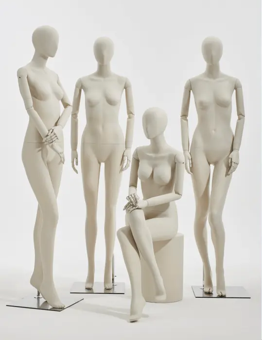 Adjustable Wooden Arm Female Mannequin Collection (11)