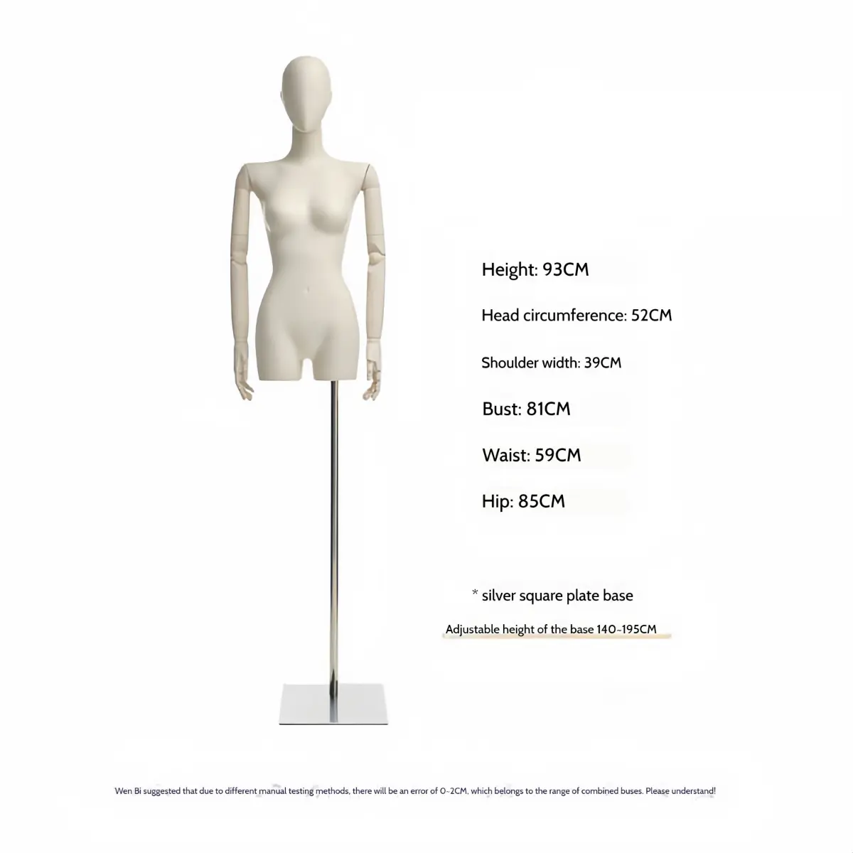 Adjustable Wooden Arm Female Mannequin Collection (7)