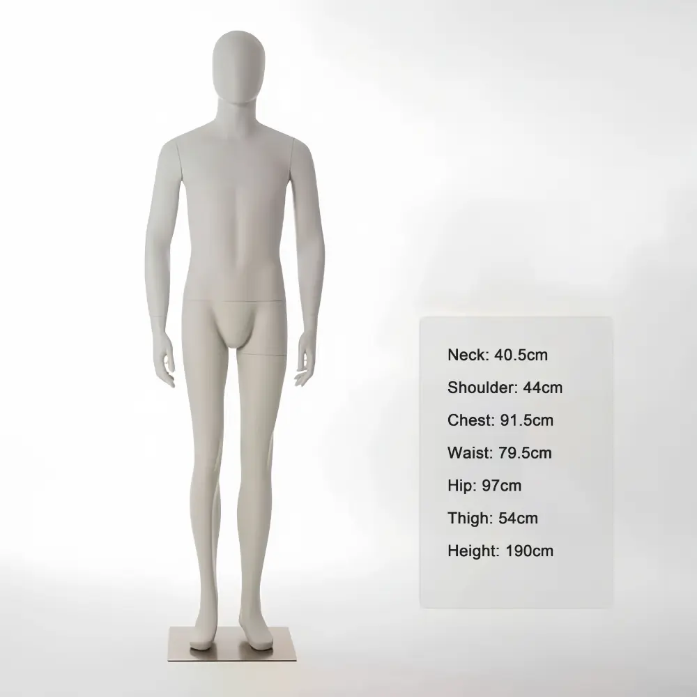 Gray standing seated half-length adjustable male mannequin visual merchandising female and male clothes mannequin for sale in storefront window display Wholesale Bulk Factory Richenma ( (11) Gray standing seated half-length adjustable male mannequin visual merchandising female and male clothes mannequin for sale in storefront window display Wholesale Bulk Factory Richenma ( (7)