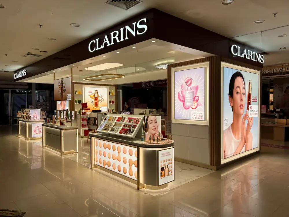 CLARINS Cosmetic Store fixtures Customize (10) CLARINS Cosmetic Store fixtures Customize -Morshopfitting