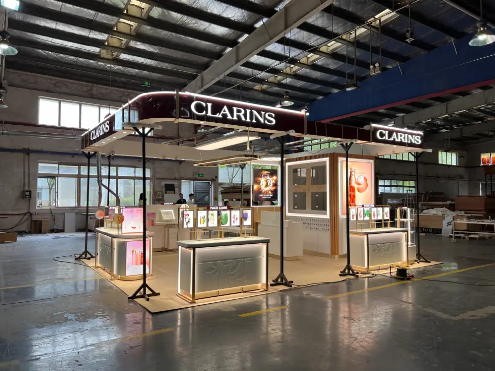 CLARINS Cosmetic Store fixtures Customize (4) CLARINS Cosmetic Store fixtures Customize -Morshopfitting