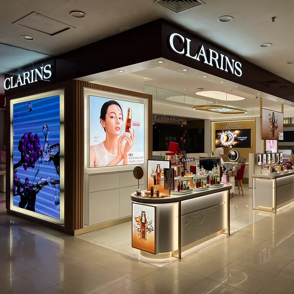 CLARINS Cosmetic Store fixtures Customize (6) CLARINS Cosmetic Store fixtures Customize -Morshopfitting