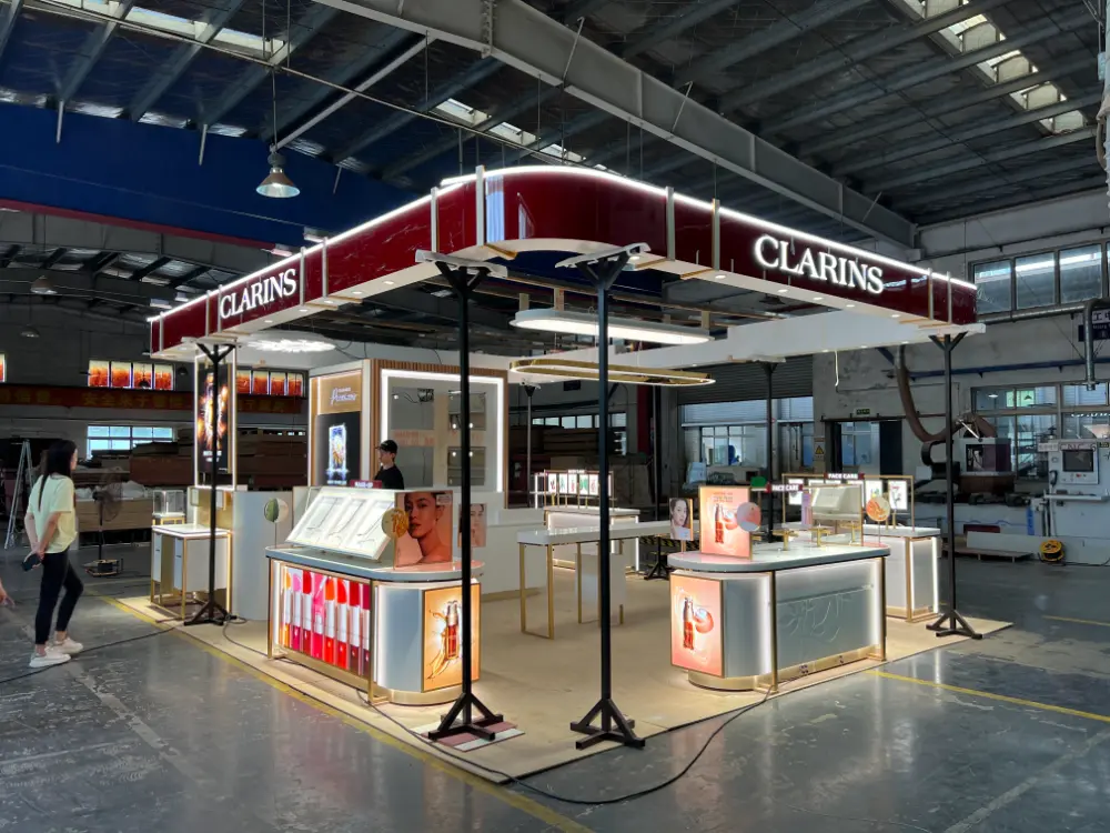 CLARINS Cosmetic Store fixtures Customize (9) CLARINS Cosmetic Store fixtures Customize -Morshopfitting