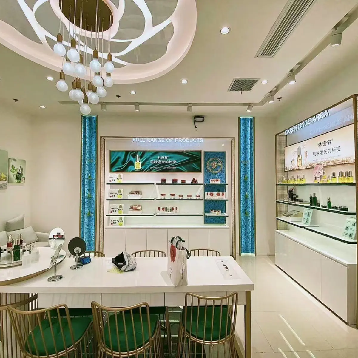 cosmetic retail store design makeup display stand perfume shop shelf rack interior decoration-morshopfitting (13) cosmetic retail store design makeup display stand perfume shop shelf rack interior decoration-morshopfitting (5)