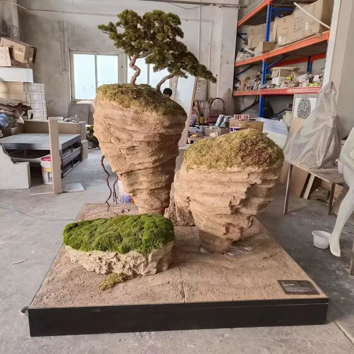 Fiberglass interior Artificial Fake Stone Faux Indoor Landscaping manufactured Rock for Window Display Creative Hollow Rockery boulders Arc'teryx, Saucony, Tanboer and other sports brand (33) Fiberglass interior Artificial Fake Stone Faux Indoor Landscaping manufactured Rock for Window Display Creative Hollow Rockery boulders Arc'teryx, Saucony, Tanboer and other sport (3)