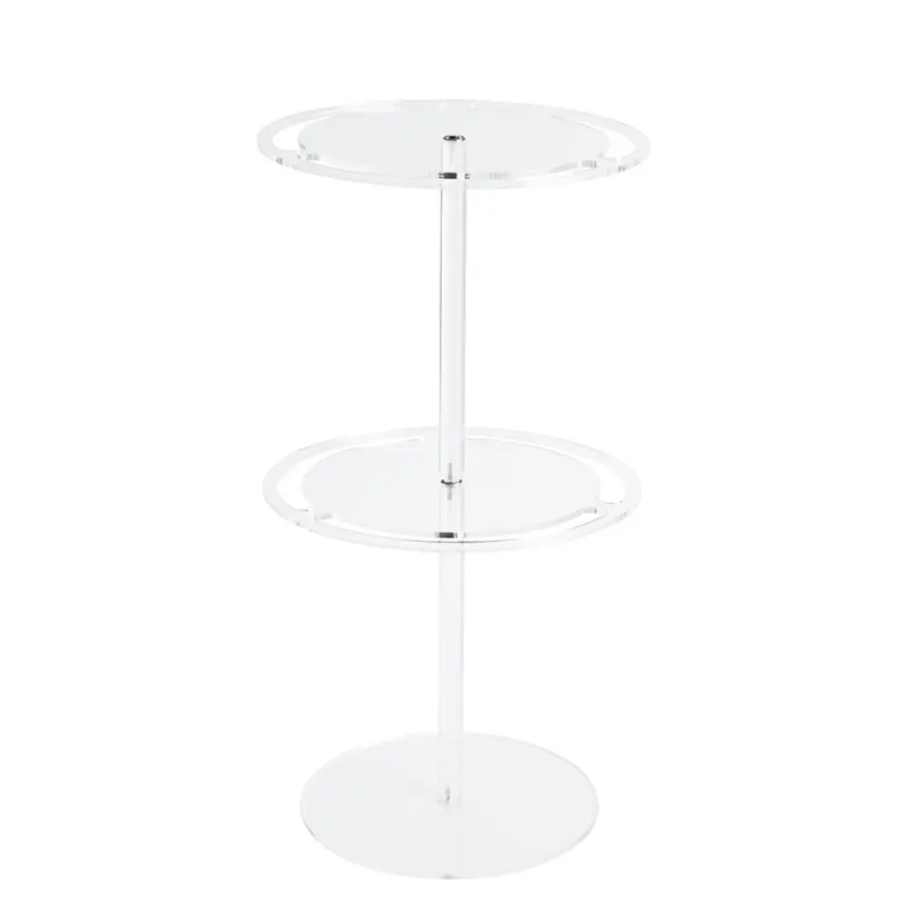 360° Rotating Acrylic Eyewear Display Stand Crystal Clear Desktop Sunglasses Organizer Multi-Tier Rotating Glasses Showcase-Morshopfitting (12)