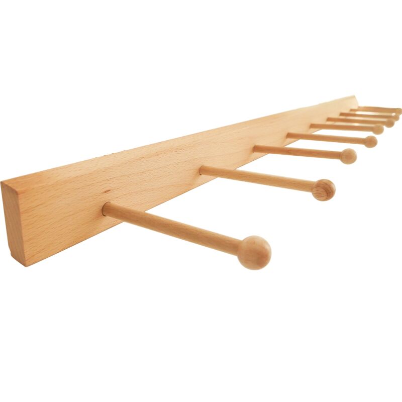 Sock Rack Wood Wooden Wall Display Rack | Multi-Purpose Retail Display for Socks, Bags ...